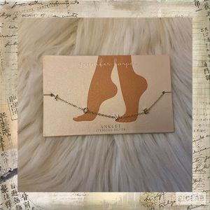 Jennifer Harper Sterling Silver Love Anklet - NWT